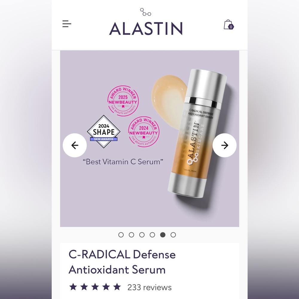 ALASTIN C-Radical Defense Antioxidant Serum - Silver and Gold ✨NWT✨